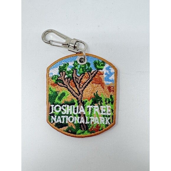 Joshua Tree National Park Embroidered Double Sided Keychain 2.5”x2” - Picture 2 of 2